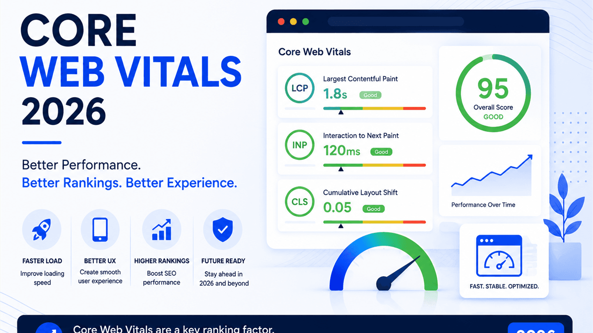 Core Web Vitals 2026: The Complete Guide to Better Rankings, User Experience & Faster Websites